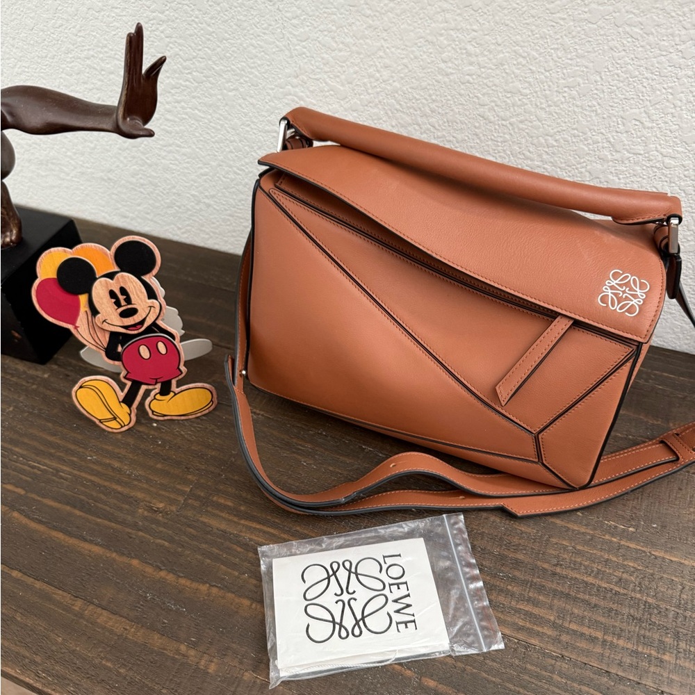 Resembles - Puzzle Bag - Tan Leather Women's Bag